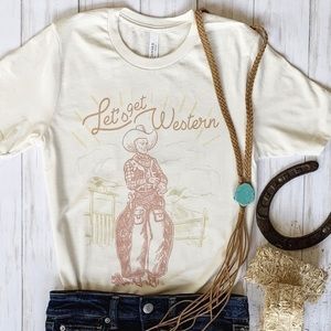 “Let’s Get Western” Graphic Tee